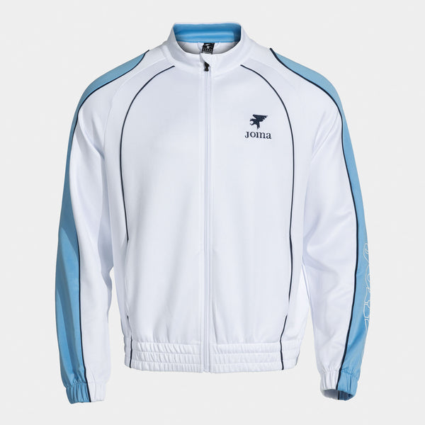 Mikina Joma Futbol Retro Mundial Full Zip bílá-světle modrá
