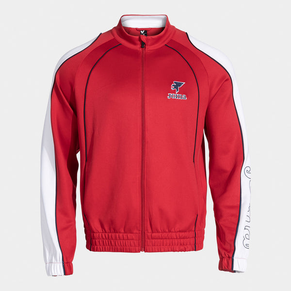 Mikina Joma Futbol Retro Mundial Full Zip červená-bílá