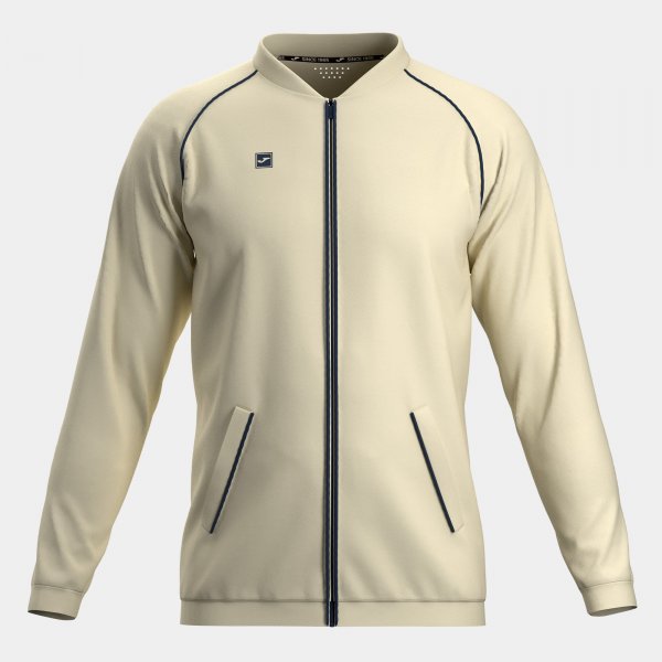 Mikina Elite Club Full Zip – béžová