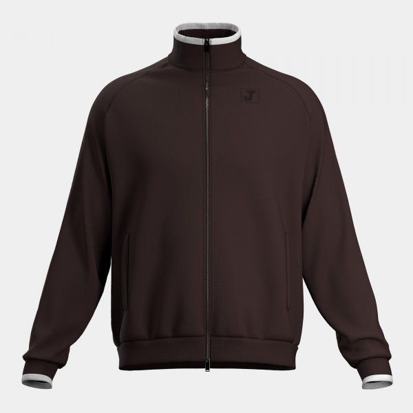 Mikina Urban Aesthetics Full Zip – hnědá