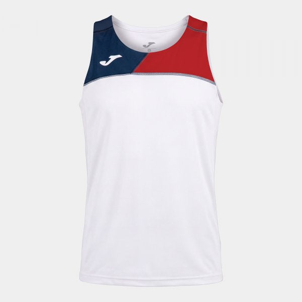 Tričko Record 1k Tank Top – bílá-červená