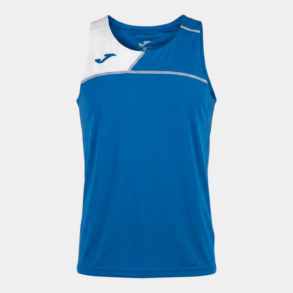 Tričko Record 1k Tank Top – královská modrá-bílá