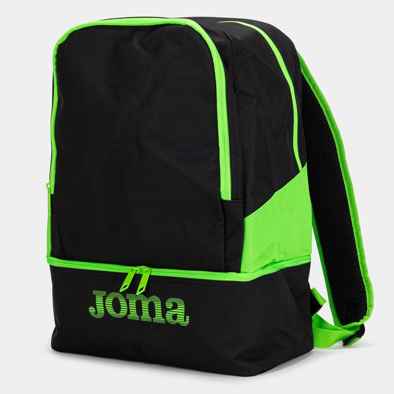 Černo-zelená fluorescenční sportovní taška Joma Estadio III