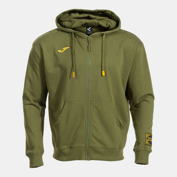 Zelená mikina Joma Combat Zip-Up Hoodie