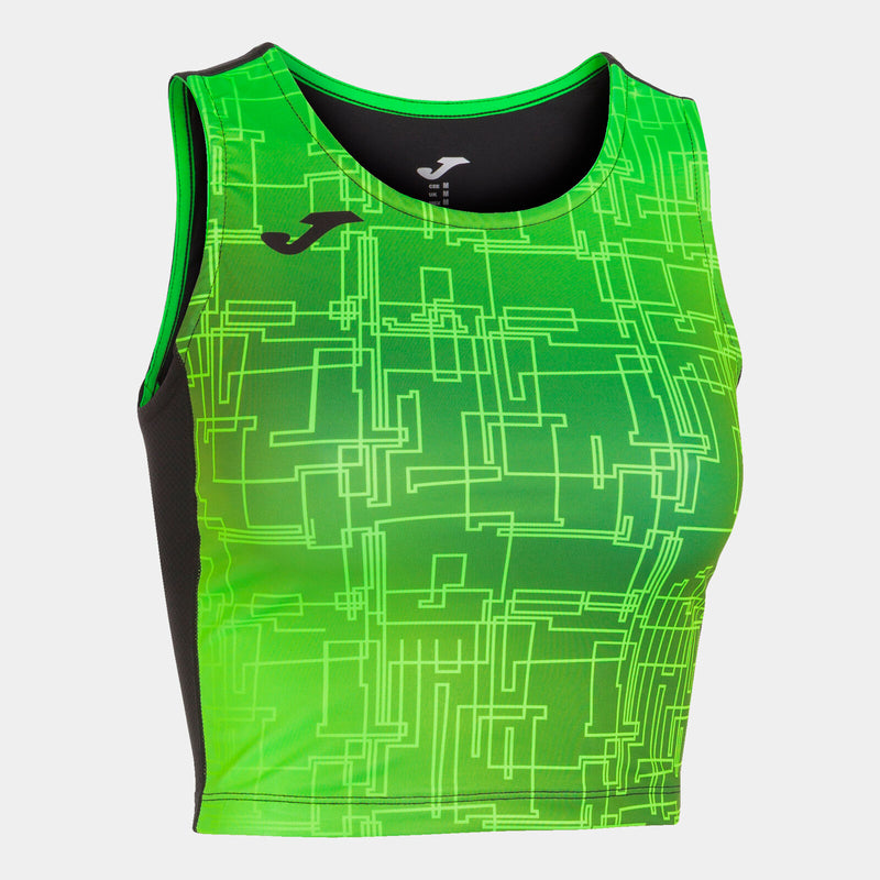 Tričko Joma Top Elite VIII černá-zelená – funkční sportovní tričko