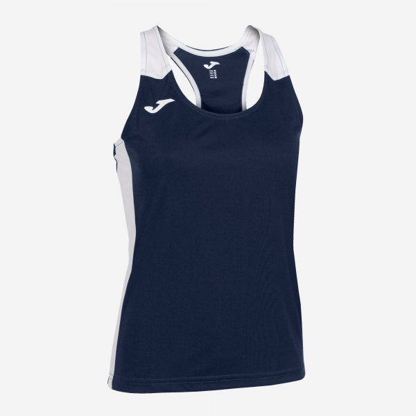 Tílko Joma Record II Tank Top tmavě modrá-bílá – sportovní tílko