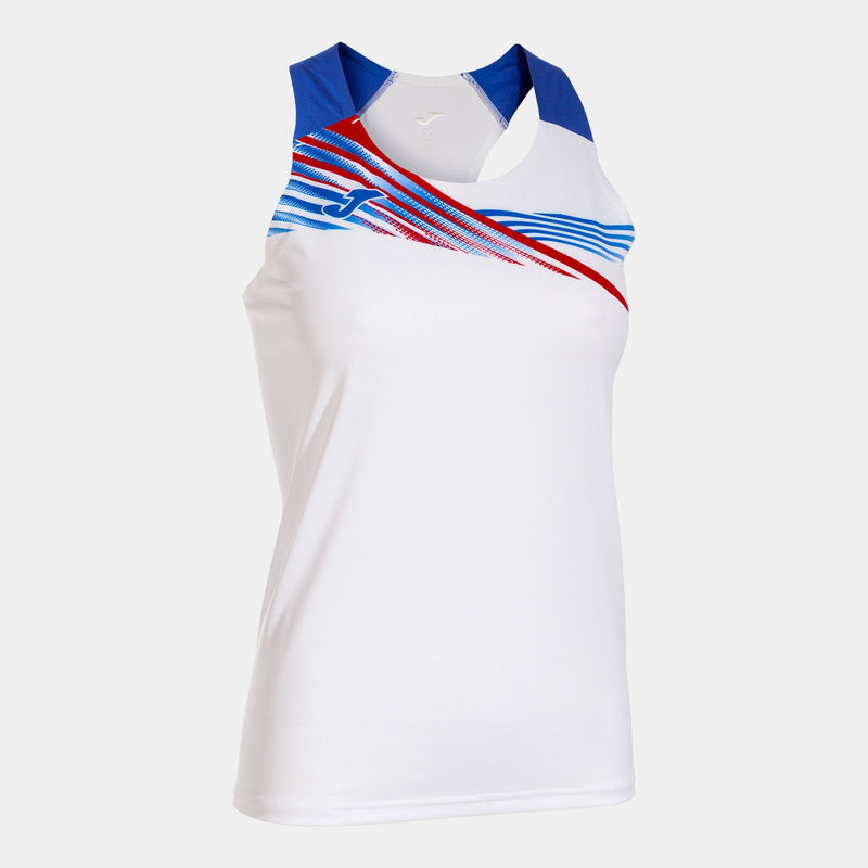 Tričko Joma Elite Tank Top bílá-královská modrá
