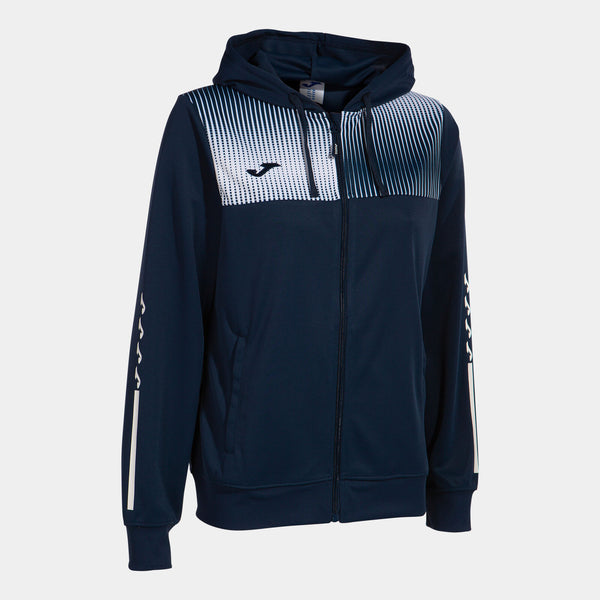 Mikina Joma Supernova IV Zip-Up Hoodie tmavě modrá-bílá