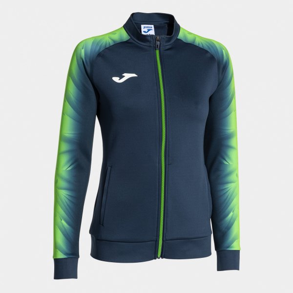 Mikina Joma Elite XI Full Zip tmavě modrá-fluo