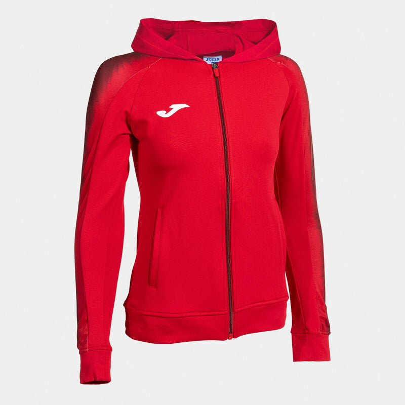 Mikina Joma Elite XI Zip-Up Hoodie červená