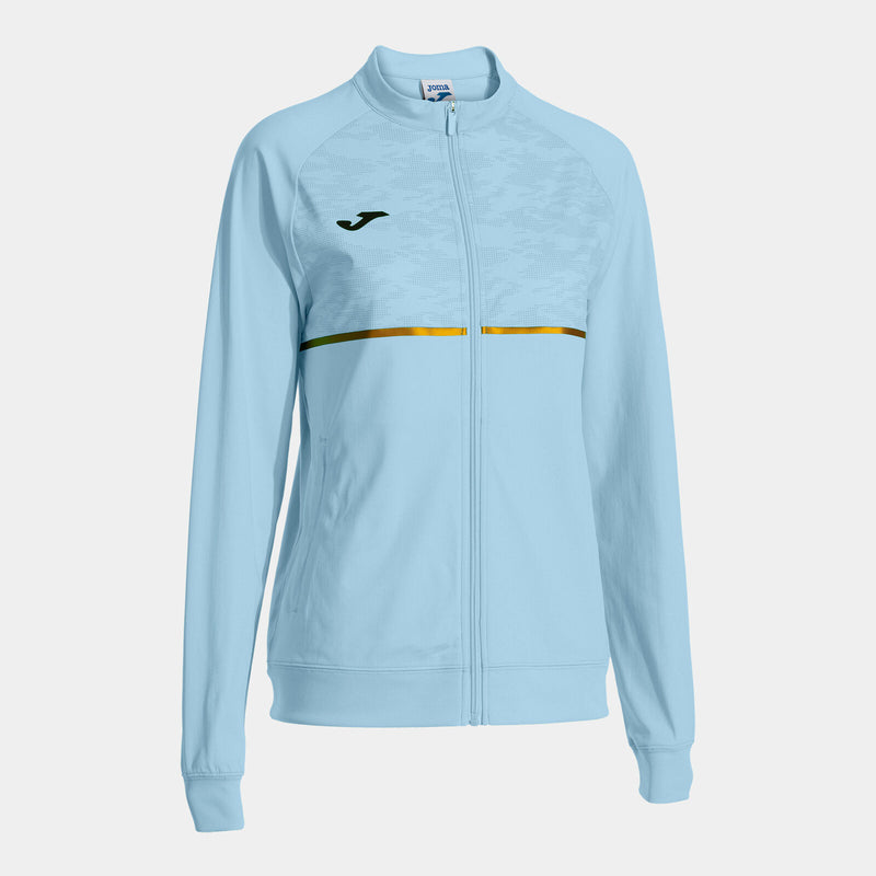 Světle modrá mikina Joma Record III Full Zip