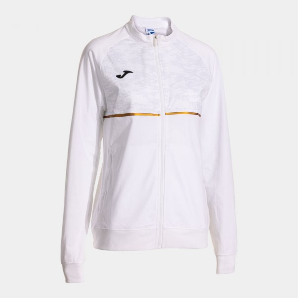 Bílá mikina Joma Record III Full Zip