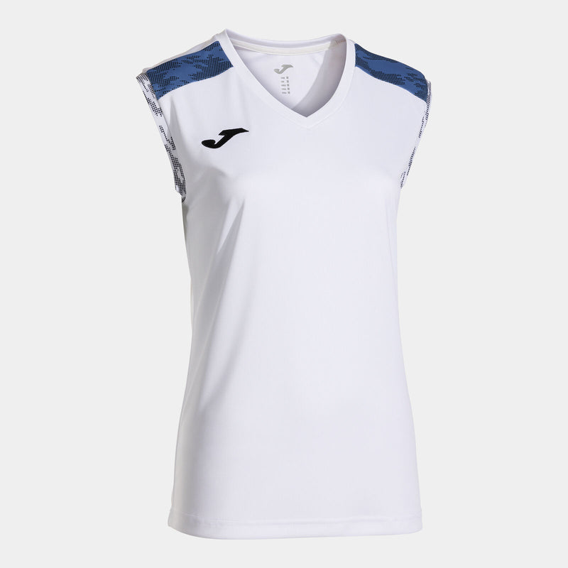 Tričko Joma Championship VIII bílá-královská modrá, sportovní dres