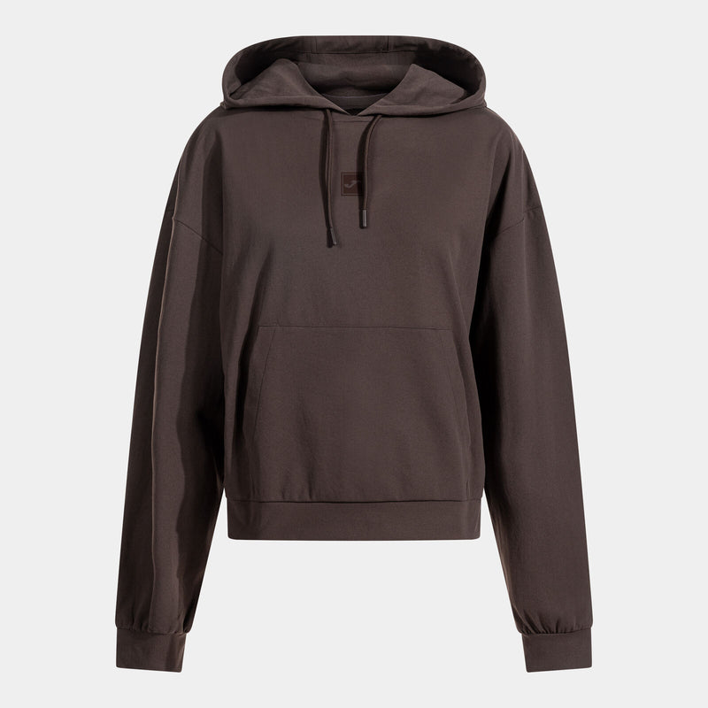 Hnědá mikina s kapucí Joma Resort Hoodie