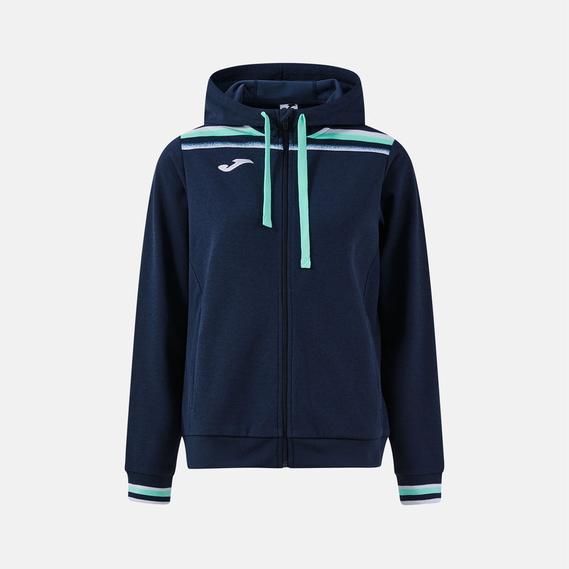 Mikina Joma Toledo II Zip-Up Hoodie tmavě modrá-zelená – fotka 1
