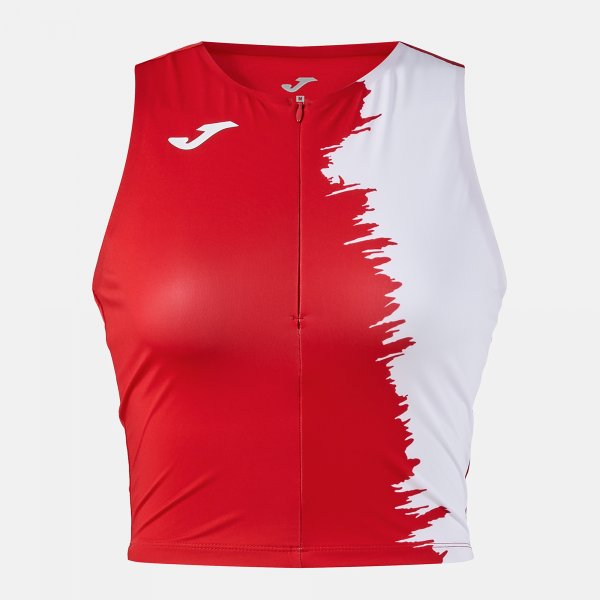 Tričko Joma City III Top červená-bílá – sportovní dres