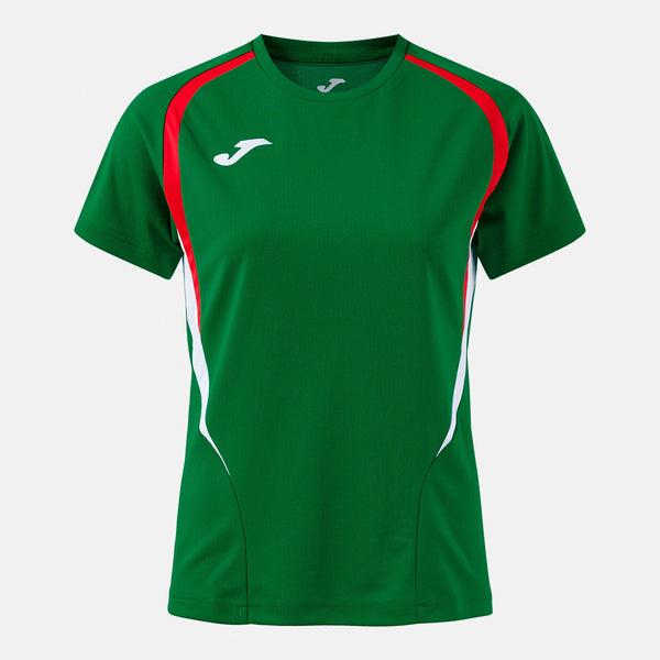 JOMA Championship Short Sleeve T-Shirt Green Red