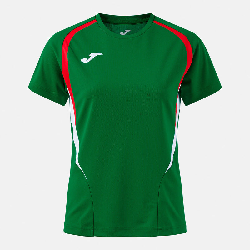 JOMA Championship Short Sleeve T-Shirt Green Red