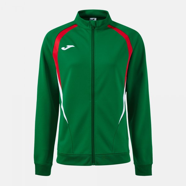 Mikina Joma Championship Full Zip zelená-červená