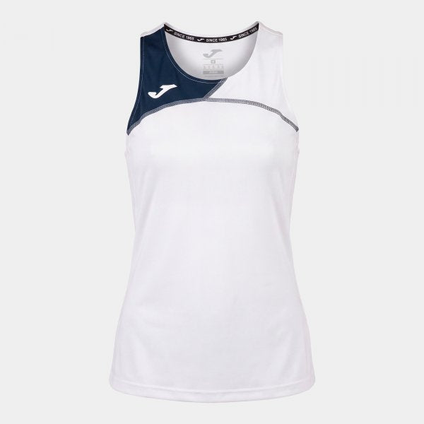 Dámské tričko Record 1k Tank Top – bílá-tmavě modrá
