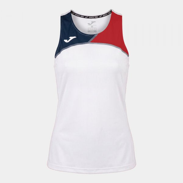Dámské tričko Record 1k Tank Top – bílá-červená