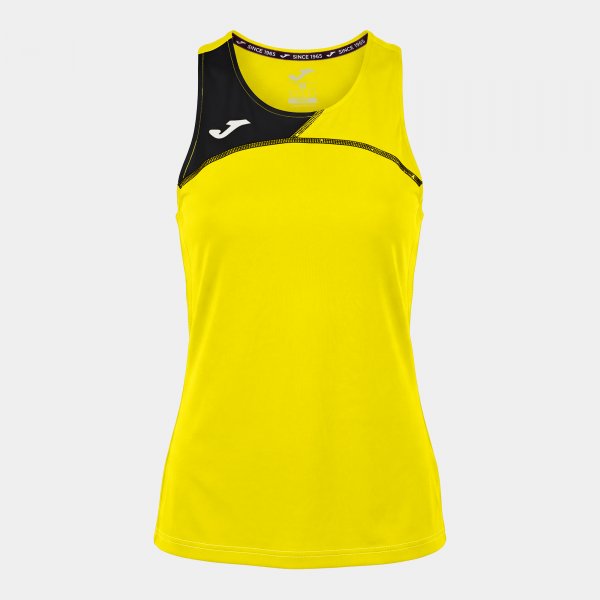 Dámské tričko Record 1k Tank Top – žlutá-černá