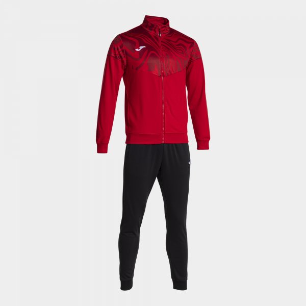 Souprava Joma Lion II Tracksuit červená-černá