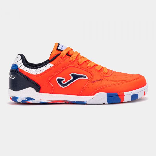 Dětské sálové tenisky Joma Top Flex Junior Barefoot Indoor oranžová – obuv