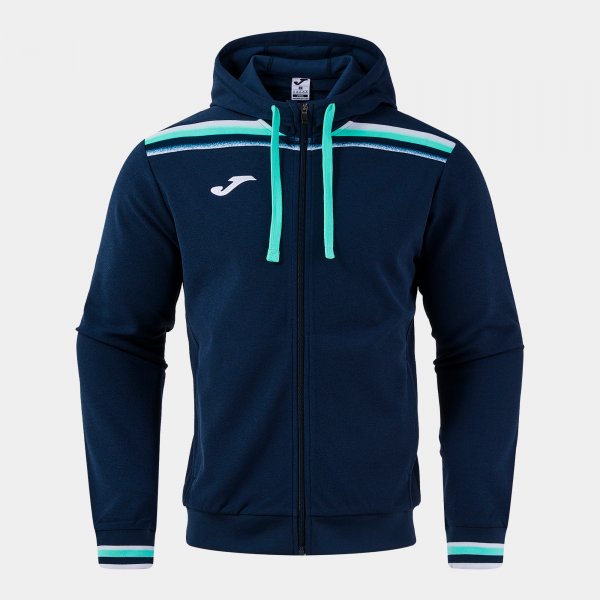 Mikina Joma Toledo Zip-Up Hoodie tmavě modrá-zelená