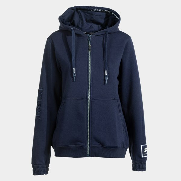 Tmavě modrá rozepínací mikina s kapucí Joma Urban Street Zip-Up Hoodie