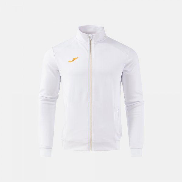 Bílá mikina Joma Confort Full Zip