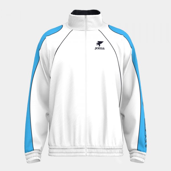 Mikina Joma Futbol Retro Mundial Full Zip bílá-světle modrá