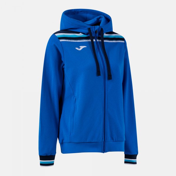 Mikina Joma Toledo II Zip-Up Hoodie královská modrá-tmavě modrá