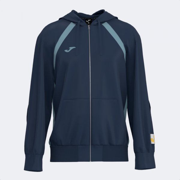 Tmavě modrá mikina na zip Joma Step Zip-Up Hoodie