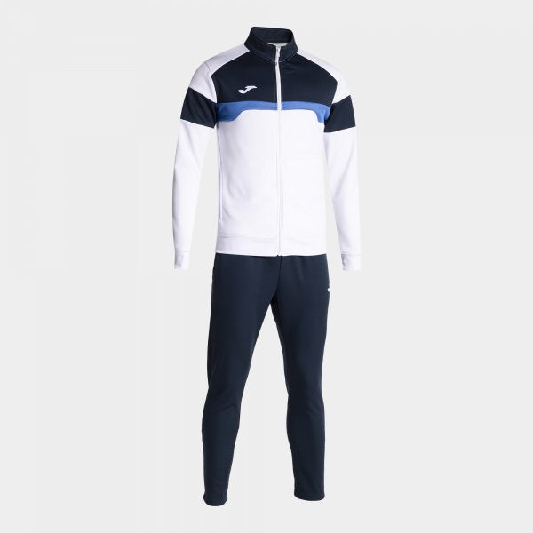Souprava Joma Danubio III Tracksuit bílá-tmavě modrá