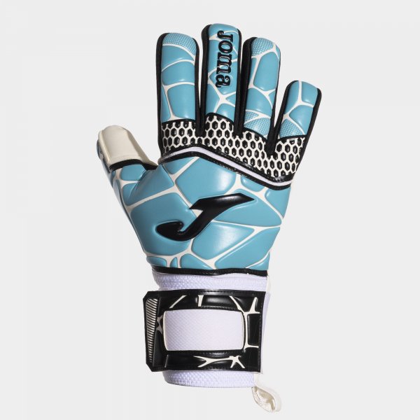 Brankářské rukavice Joma Gk-Pro Goalkeeper bílá-tyrkysová