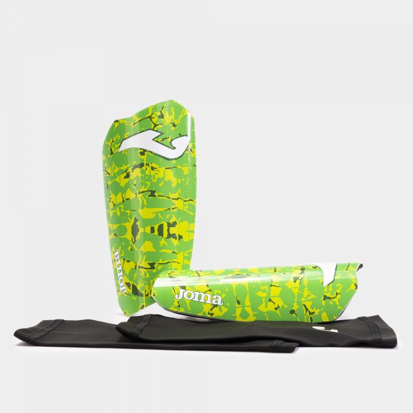 Chrániče holení Joma Spartan Shin Guards fluo-zelená