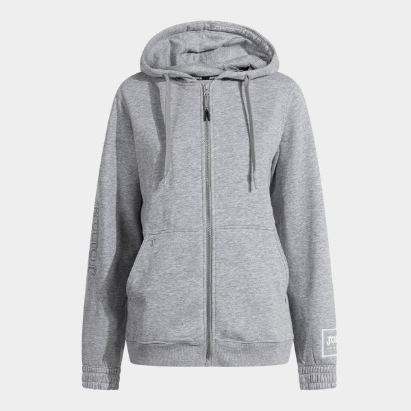 Šedá melírovaná rozepínací mikina s kapucí Joma Urban Street Zip-Up Hoodie Melange