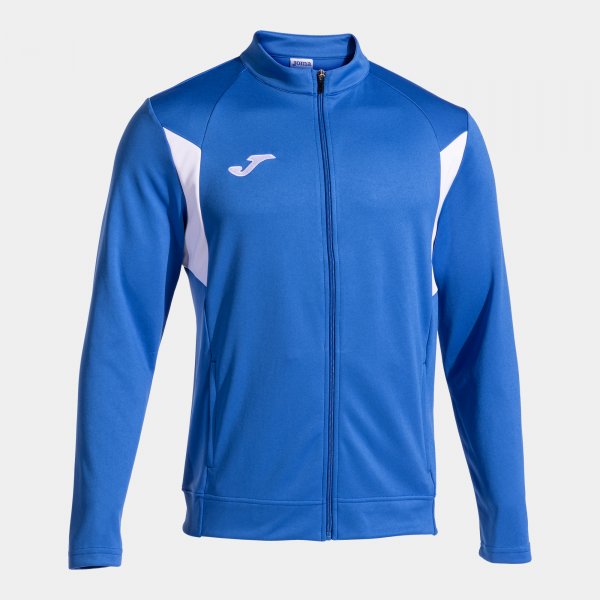 Mikina Joma Winner III Full Zip královská modrá-bílá