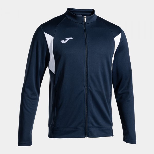 Mikina Joma Winner III Full Zip tmavě modrá-bílá