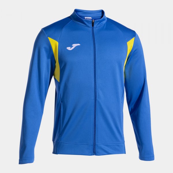 Mikina Joma Winner III Full Zip královská modrá-žlutá