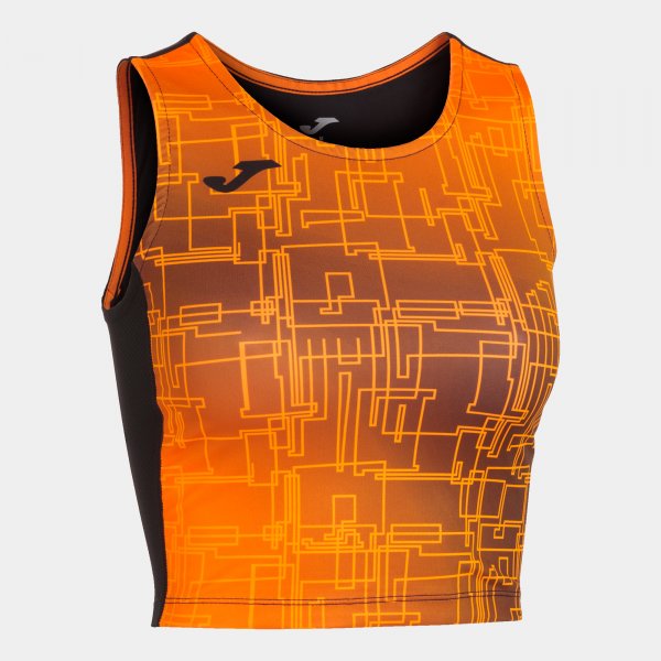 Tričko Joma Top Elite VIII černá-oranžová – funkční sportovní tričko