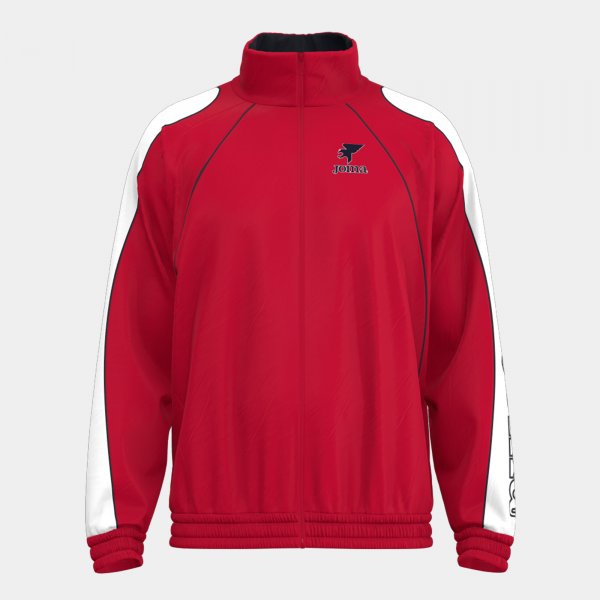 Mikina Joma Futbol Retro Mundial Full Zip červená-bílá