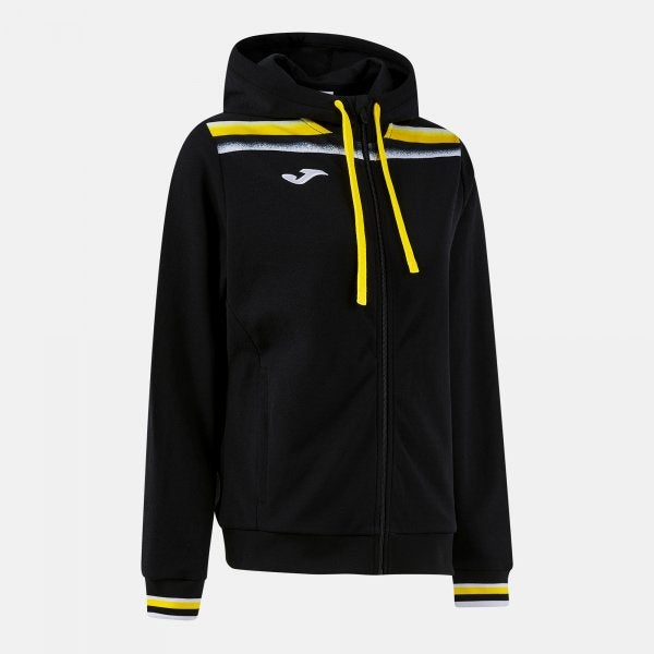 Mikina Joma Toledo II Zip-Up Hoodie černá-žlutá