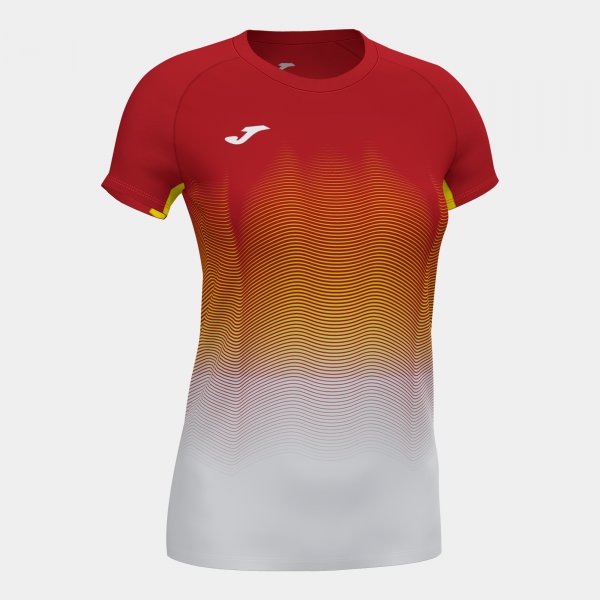 Tričko Joma Elite VII červená-bílá-žlutá