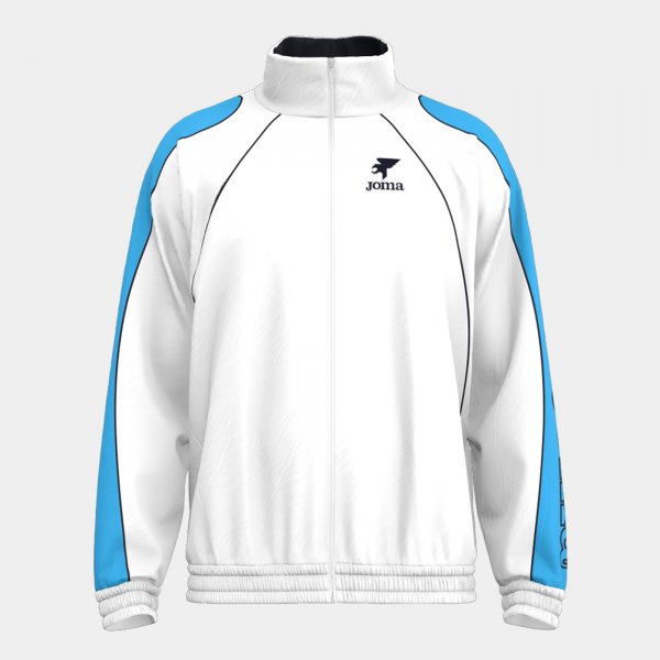 Mikina Joma Futbol Retro Mundial Full Zip bílá-světle modrá