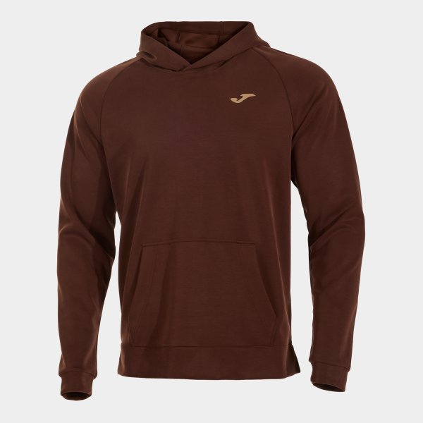 Hnědá mikina Joma Breath Hoodie s kapucí