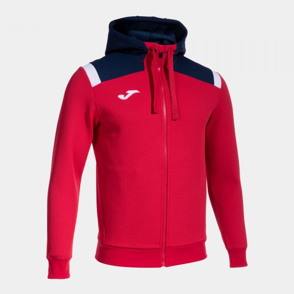 Mikina Joma Toledo Zip-Up Hoodie červená-tmavě modrá