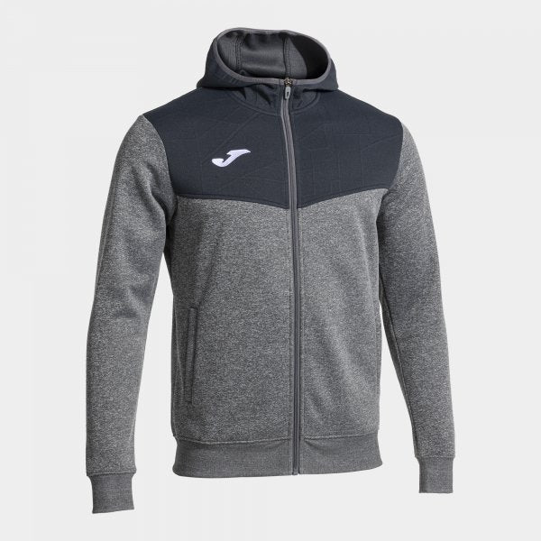 Mikina Campus Street Zip-Up Hoodie Melange šedá – mikina Joma