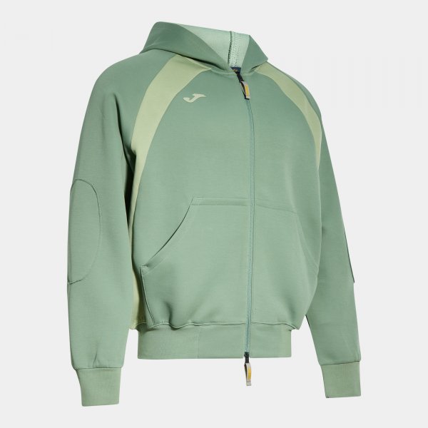 Zelená mikina na zip Joma Step Zip-Up Hoodie